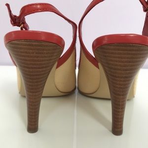 Franco Sarto Shoes - NWOT. Franco Sarto Coral leather/textile heels! Franco Sarto Shoes - NWOT. Franco Sarto Coral leather/textile heels!